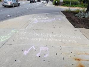 #ParkingDay2018 Sidewalk Chalk