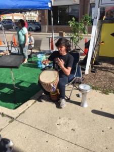 Musical Performance at Parking Day 2018